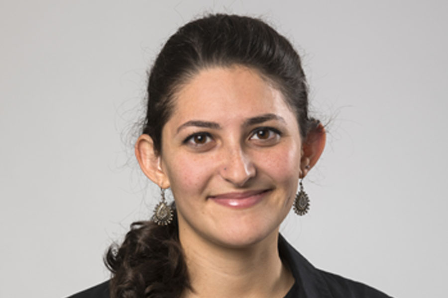 Photo of Hannah Checkwicz-Grosberg in a dark colored shirt.
