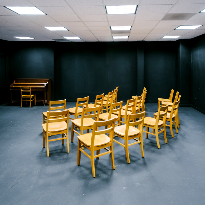 A picture of a Theatre Arts classroom in Foley.