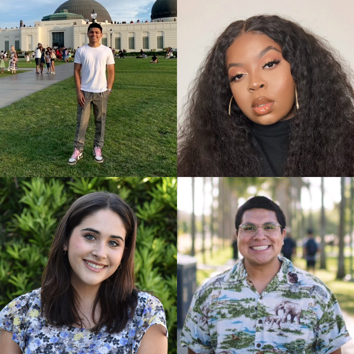 Four Students who earned the prestigious Getty Marrow Internship.