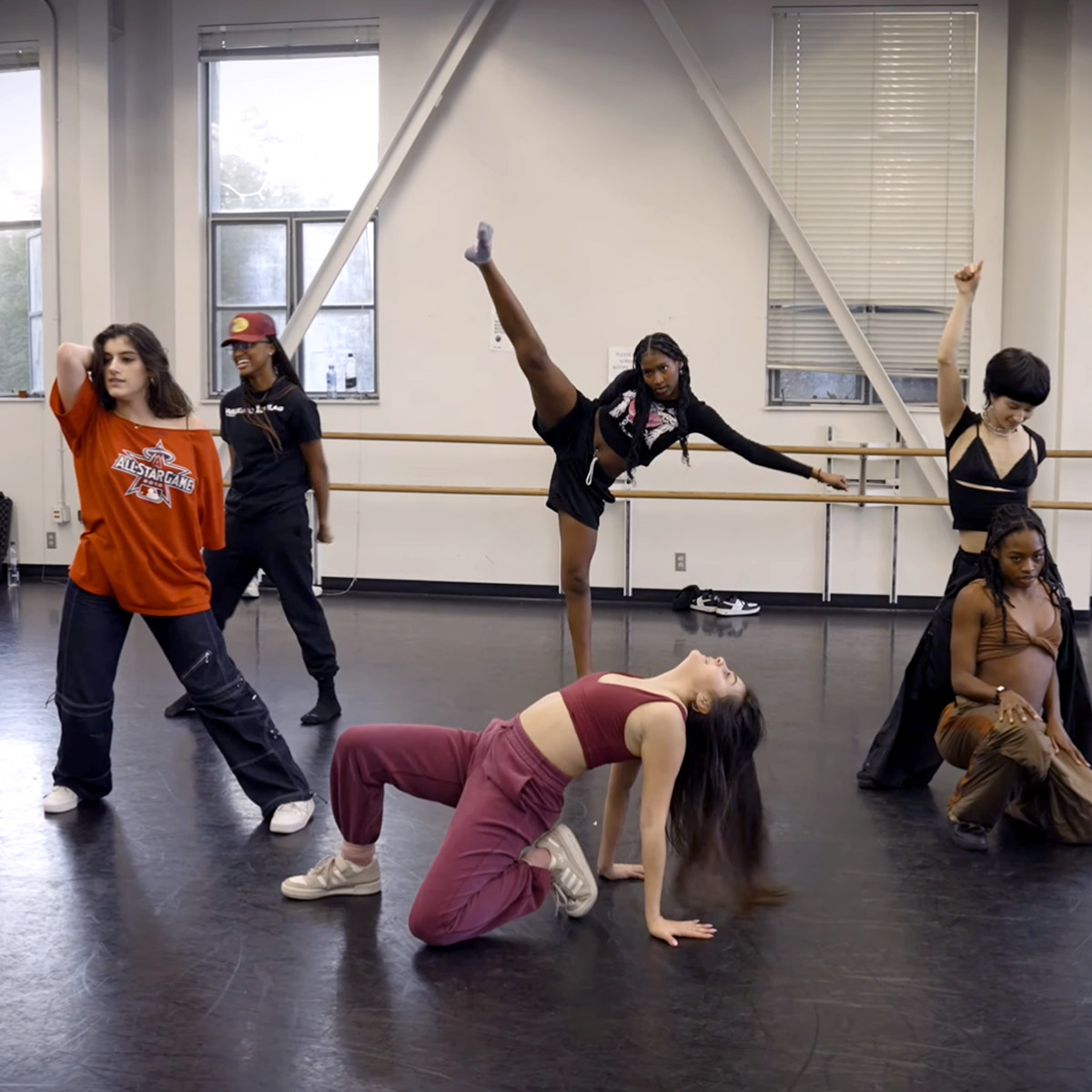 Dancers performing a piece by Tamiya Lewis and Jon Slajer.