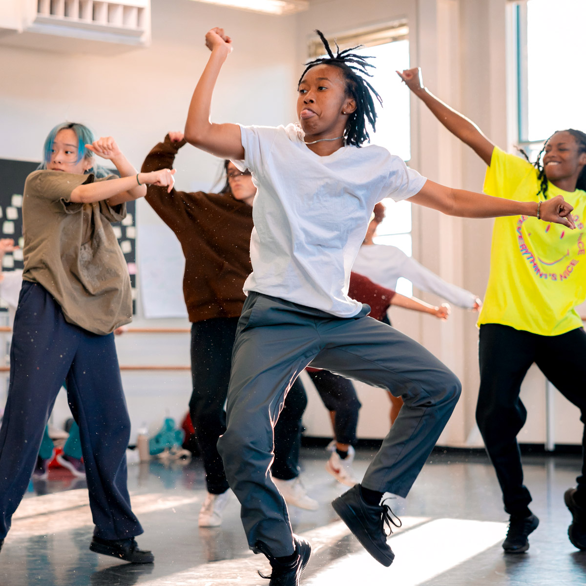 Dancers performing a piece by Phil Wright.