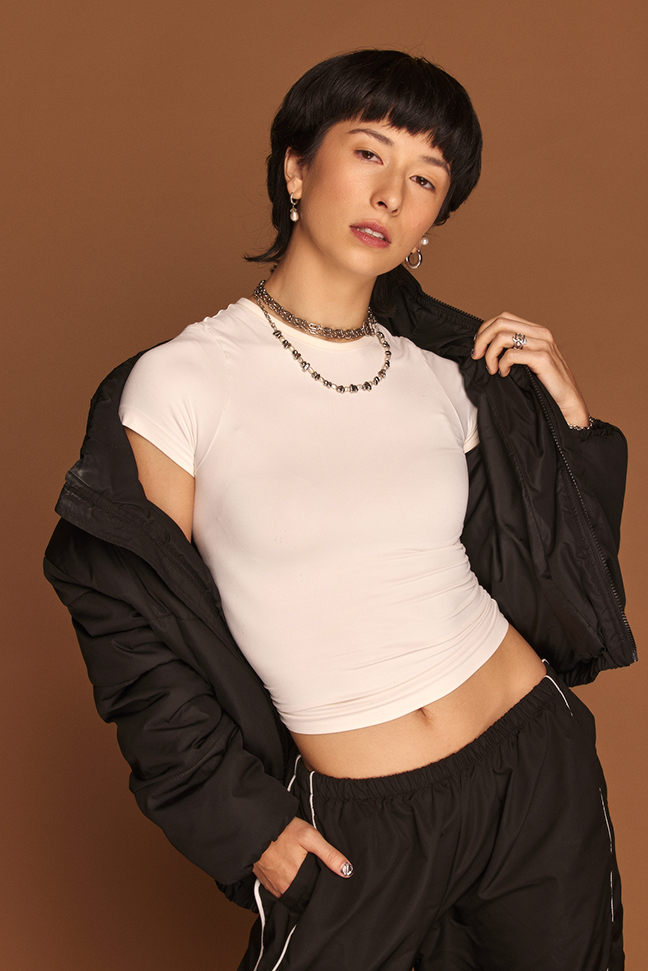 A young dancer posing