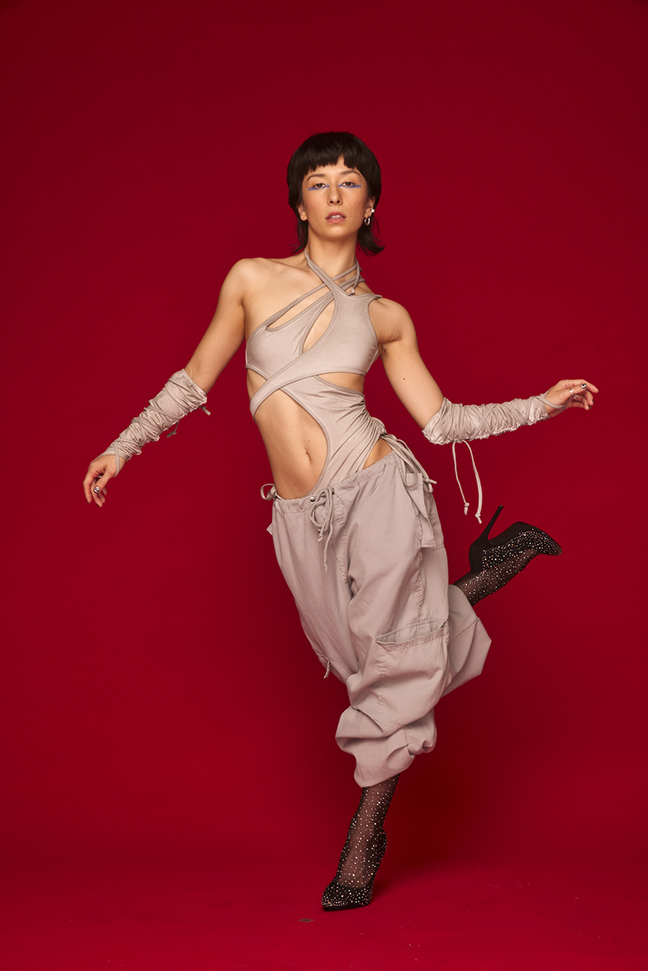 A young dancer posing