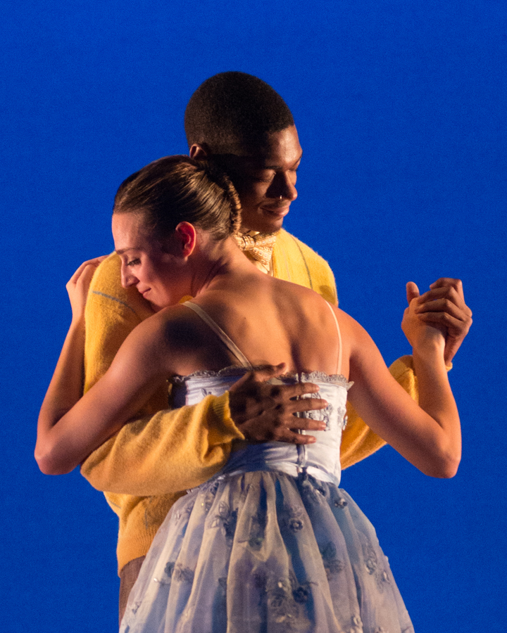 Two people dance together at Fall '16 Faculty Concert.