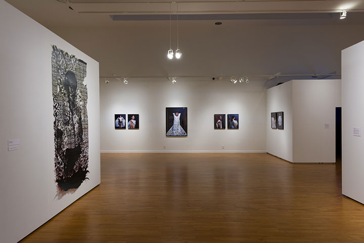 Various installation images in the gallery