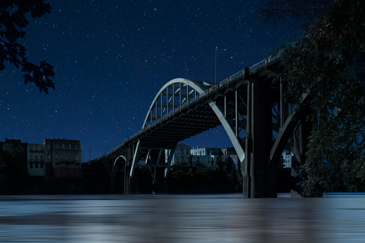 Richard Frishman's artwork of Edmund Pettus Bridge.