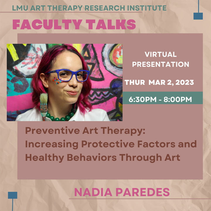 Promo image advertising Faculty Talks event featuring Nadia Paredes.