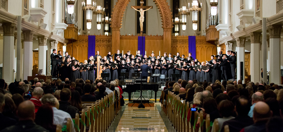 Photo from the 2019 Christmas Choral Concert.