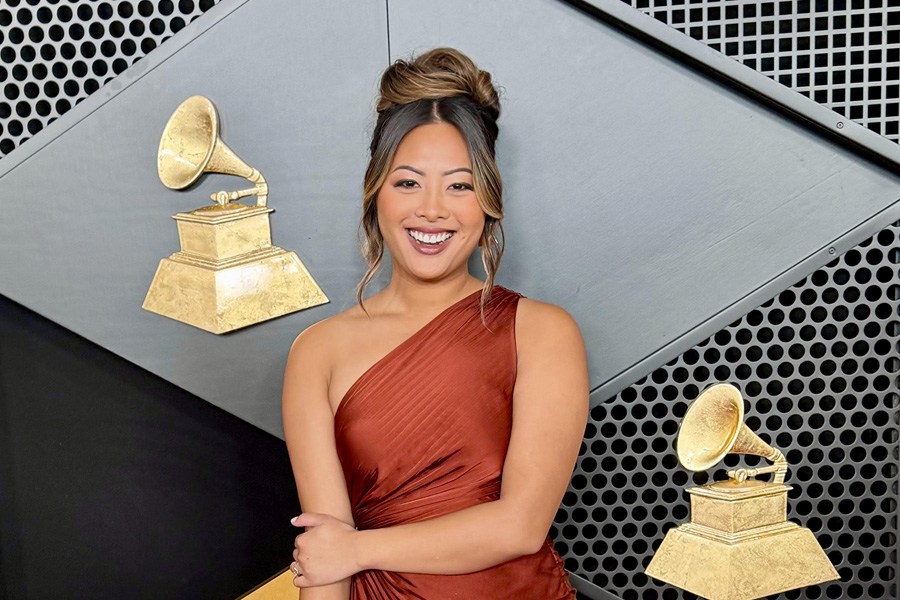 Mariah Rae Maglalang at the 2024 Grammy Awards.