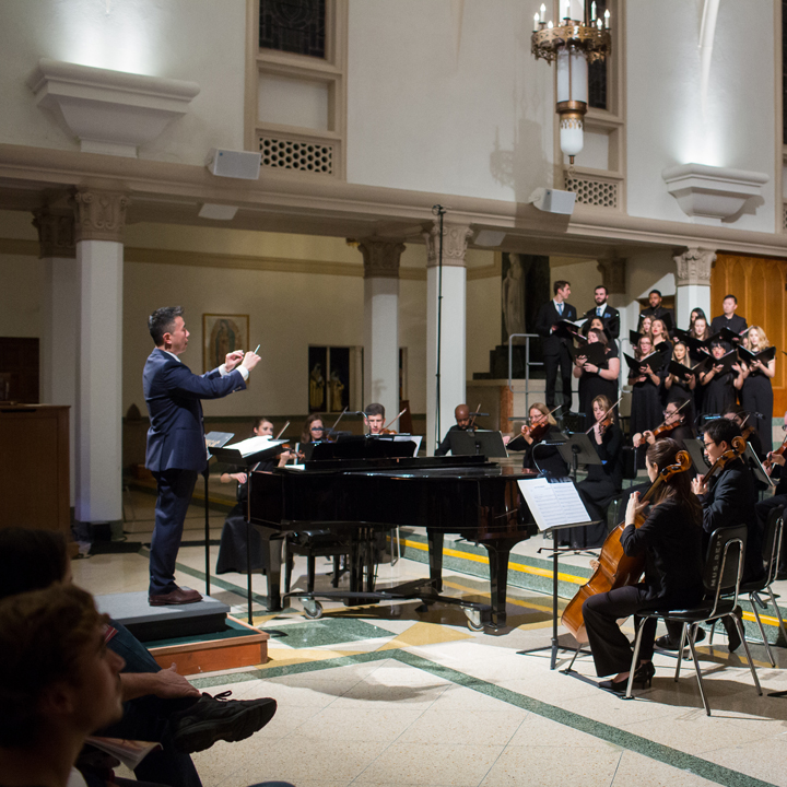 Photo from the 2019 Christmas Choral Concert.
