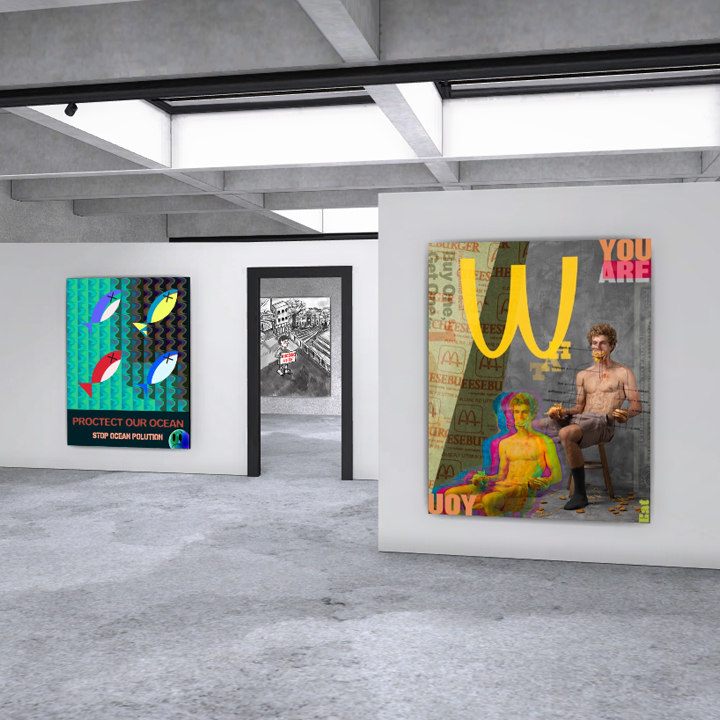 Screenshot of the  2021 Art 160 Virtual Exhibition.
