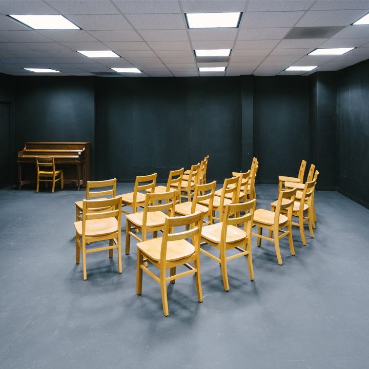 A photo of a Theatre Arts classroom in Foley.