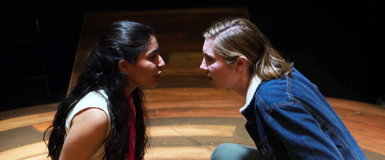 Header image of students performing in Bright Half Life.