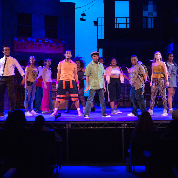 Students performing in the Theatre Arts production of In The Heights.