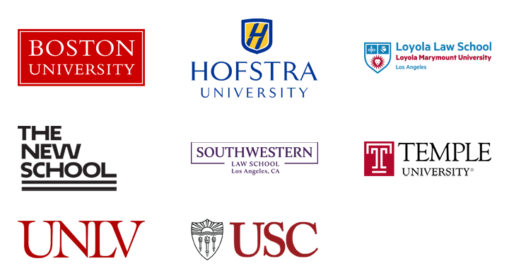 The various schools where the 2024 class is continuing their education.